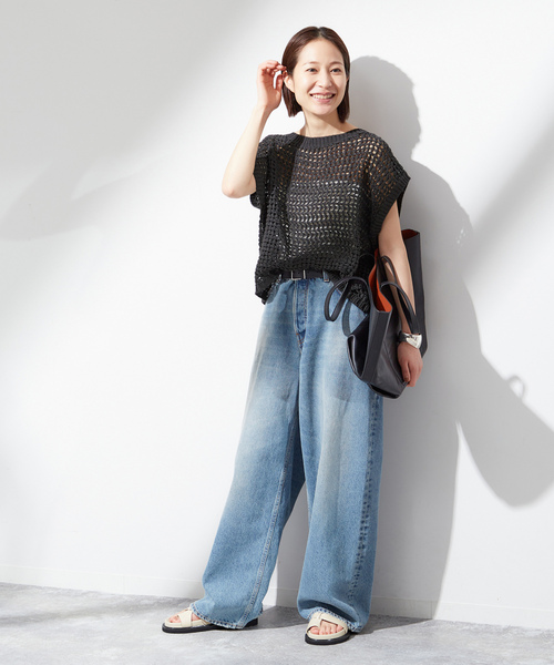 「journal standard L'essage」 ノースリーブニット - グレー レディース_画像4