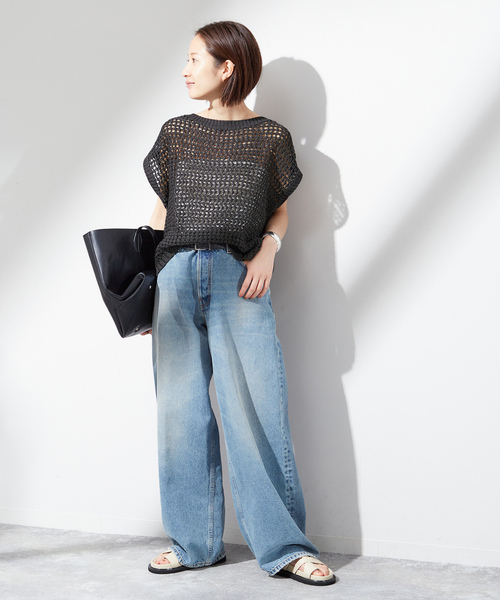 「journal standard L'essage」 ノースリーブニット - グレー レディース_画像5