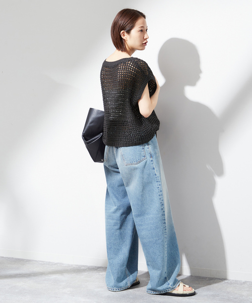 「journal standard L'essage」 ノースリーブニット - グレー レディース_画像6
