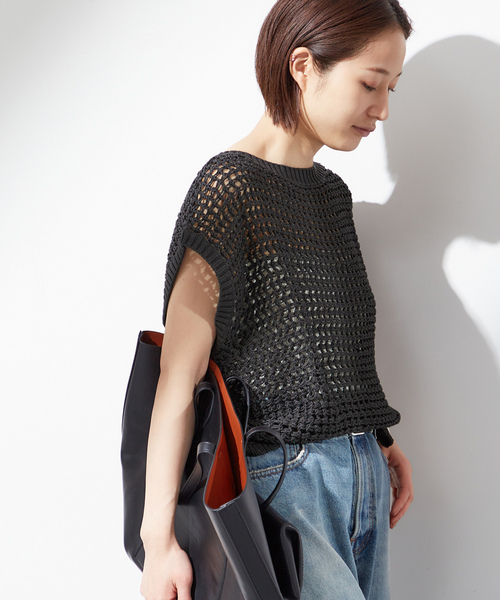 「journal standard L'essage」 ノースリーブニット - グレー レディース_画像7