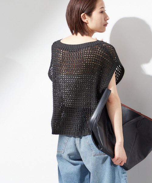 「journal standard L'essage」 ノースリーブニット - グレー レディース_画像8