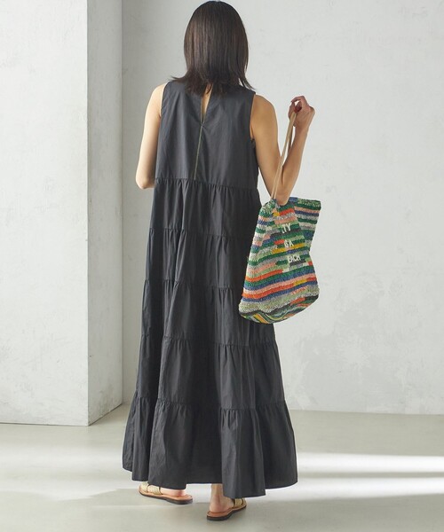 「Fanaka」 ノースリーブワンピース ONE SIZE ブルー レディース_画像4