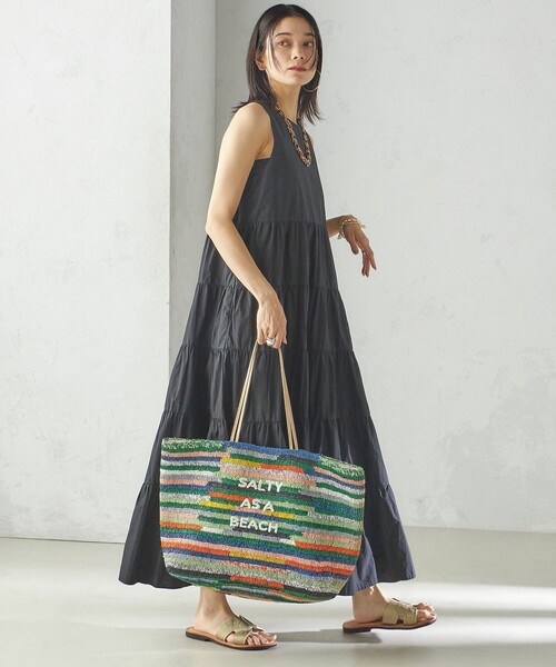 「Fanaka」 ノースリーブワンピース ONE SIZE ブルー レディース_画像5