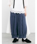 パンツ 「tukuroi」コットンジャカード製...の詳細画像1