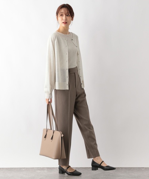 「GLOBAL WORK」 ニットカーディガン MEDIUM ブラック レディース_画像3