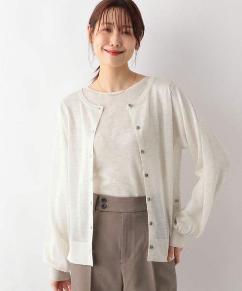 「GLOBAL WORK」 ニットカーディガン MEDIUM ブラック レディース_画像5