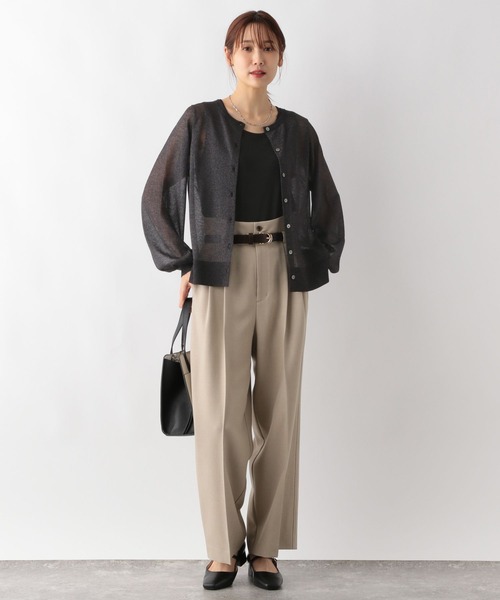 「GLOBAL WORK」 ニットカーディガン MEDIUM ブラック レディース_画像7