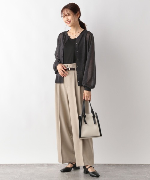 「GLOBAL WORK」 ニットカーディガン MEDIUM ブラック レディース_画像8