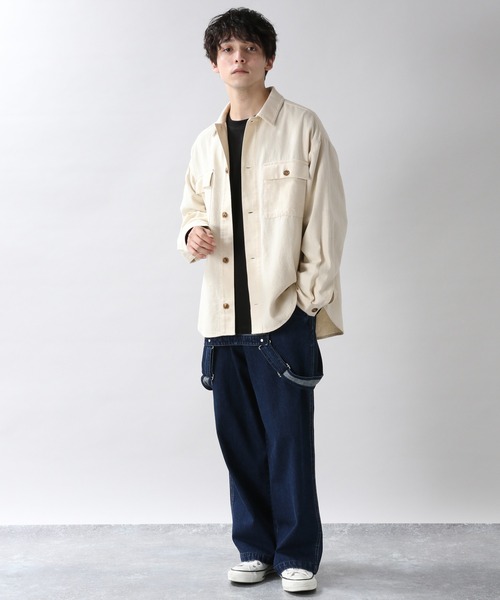 RAGEBLUE シャツ ブラウス ＜USAコットン使用＞ツイルCPOシャツ 