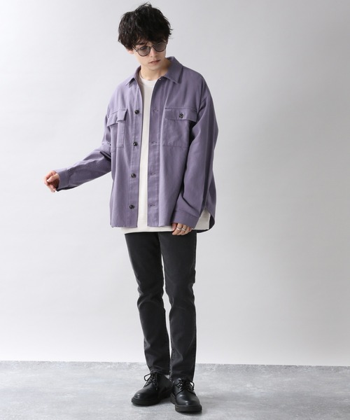 RAGEBLUE シャツ ブラウス ＜USAコットン使用＞ツイルCPOシャツ 
