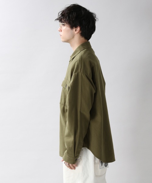 RAGEBLUE シャツ ブラウス ＜USAコットン使用＞ツイルCPOシャツ 