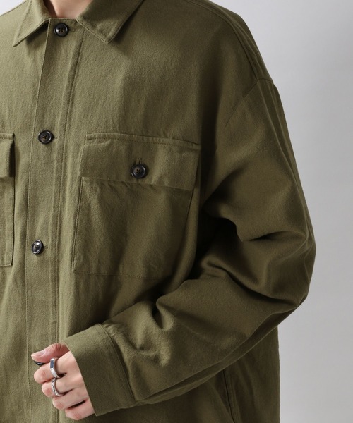 RAGEBLUE シャツ ブラウス ＜USAコットン使用＞ツイルCPOシャツ 