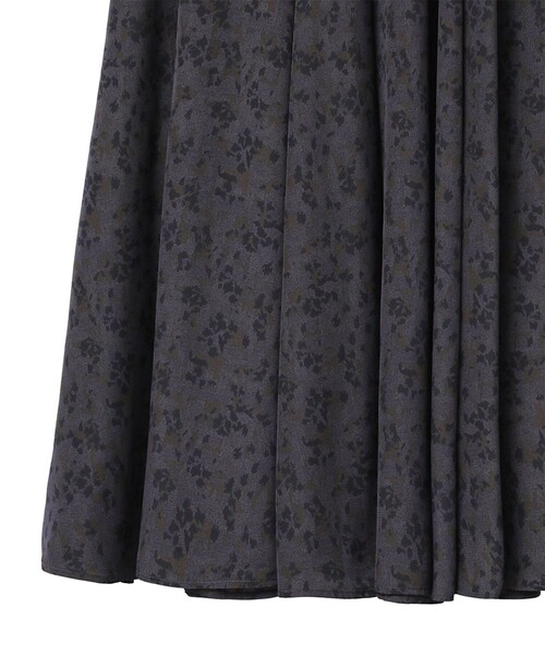 CLANE クラネ 定価2.8万 女っぷり たっぷりフラワー フレア スカート CLANE スカート 【CLANE/クラネ】ジャカードフラワーフレア
