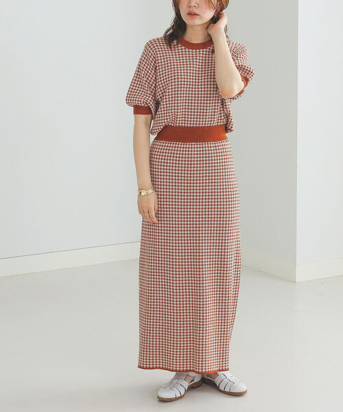 ワンピース Beams Heart ギンガム ニット セットアップ Zozotown Yahoo 店 通販 Yahoo ショッピング