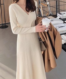 MAISON DE THERESE（メゾン ド テレーズ） ワンピース フレア Vネック