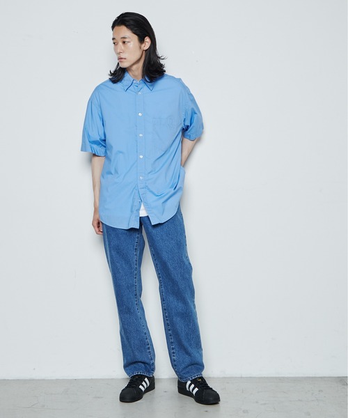 BLUE/自由区 WE WANT 365DENIM ストレートスリムデニムパンツ 自由区 ジーンズ デニム デニムパンツ 「WE WANT」365DENIM