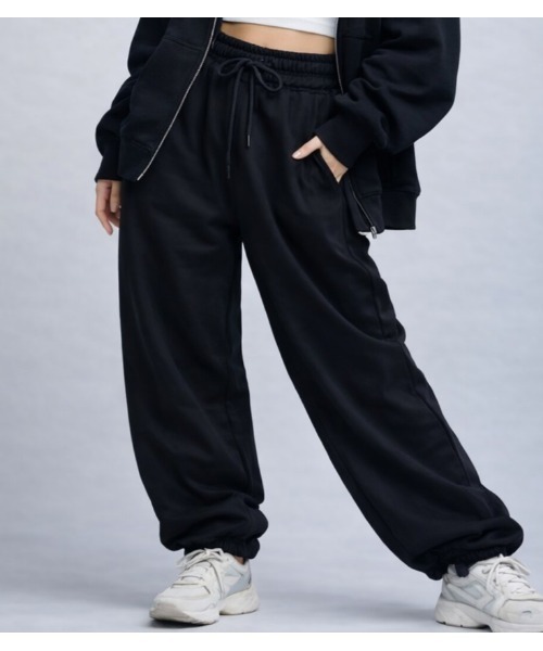 ワイドパンツ スウェットパンツ ジャージ カットソースエットパンツ