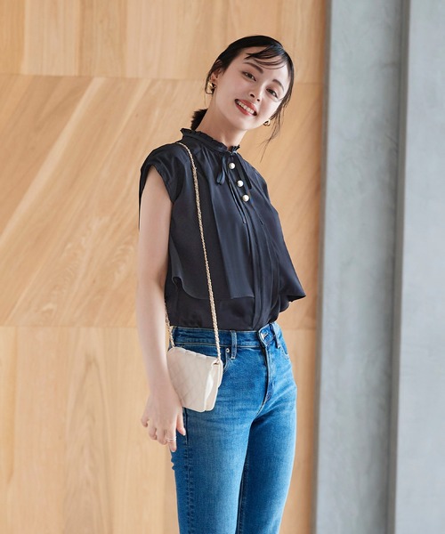 RUIRUE BOUTIQUE（ルイルエブティック） ブラウス シャツ 半袖 洗える