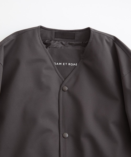 ジャケット ノーカラージャケット 【ALLIED/アライド】 LOFTECH ノーカラージャケット ブルゾン / 撥水性 / 保温性 ノーカラージャケット ポリエステル ALLIED/アライド LOFTECH ブルゾン 撥水性 ADAM ET 100%