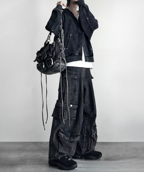 ADRER デニムパラシュートカーゴパンツ 完売品 xs ブラック ADRER デニムパラシュートカーゴパンツ XS - メルカリ