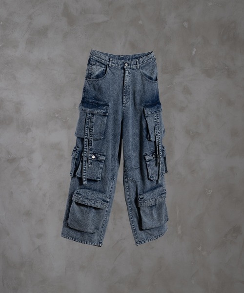 ジーンズ denim parachute cargo pants/デニムパラシュートカーゴ 