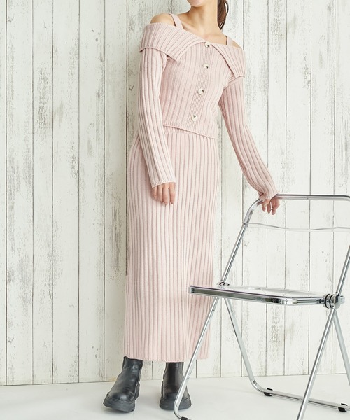 ANAP（アナップ） ワンピース ワイド リブ ニット セットアップ