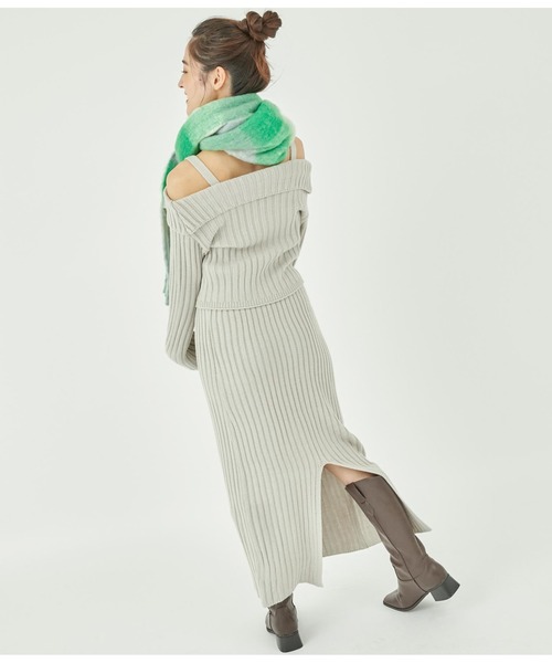 ANAP ワンピース ワイド リブ ニット セットアップ : ZOZOTOWN