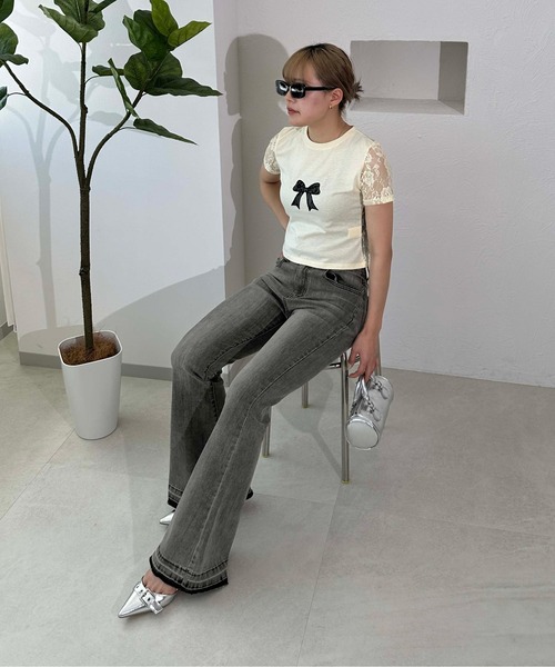 HIDOLATRAL THEODOL ボンテージデニムパンツ GRAY fit=scale-down,w=1200