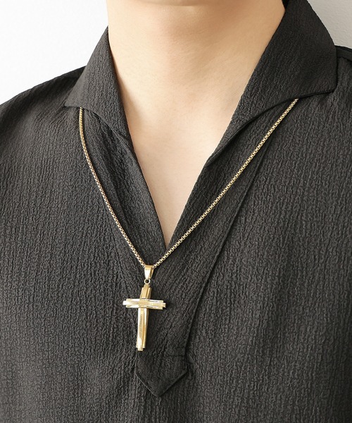 ROOP TOKYO ネックレス クロスチャームネックレス レディース メンズ