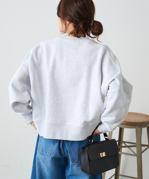 pual ce cin スウェット レディース パイルカット裏毛ロゴプリントプル