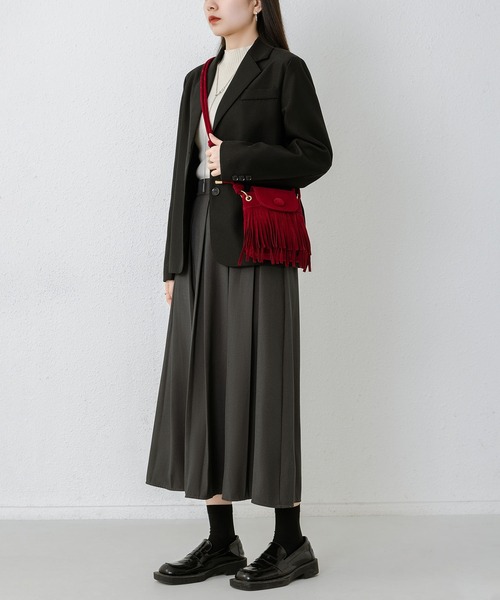 LA VORAGINE ショルダーバッグ バッグ フリンジショルダーバッグ