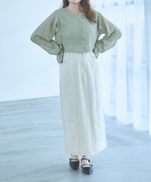MMSC出品 Lugnoncure スカート ラメ混ナロースカート : ZOZOTOWN Yahoo!店