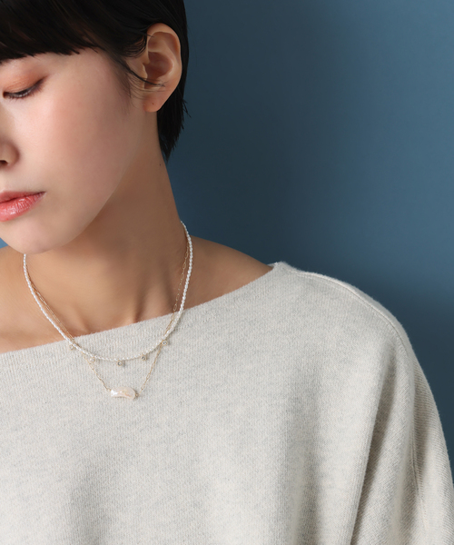 Lilas ネックレス ビワパールチェーンネックレス K10 レディース