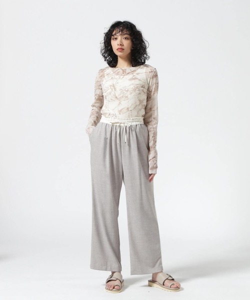 tシャツ DROIT BELLO(ドロイトベロ) BICロゴ　ショート丈Tシャツ レディース DROIT BELLO | DROIT BELLO(ドロイトベロ) BICロゴ ショート丈T