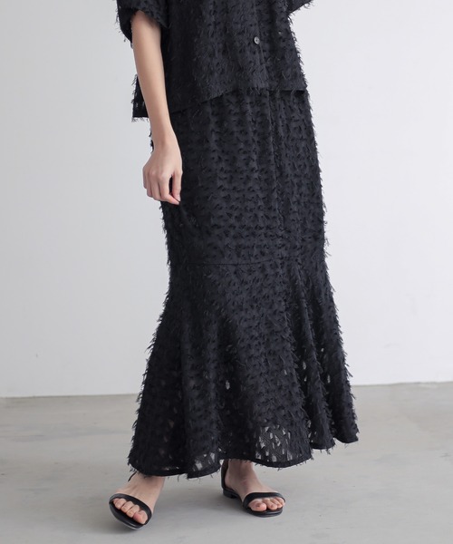 for/c（フォーシー） スカート 「セットアップ対応」フリンジ