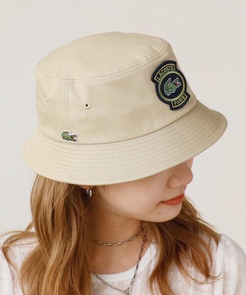 エッセンシャルバケットハット　LACOSTE　ラコステ LACOSTE 帽子 ハット エッセンシャルバケットハット メンズ