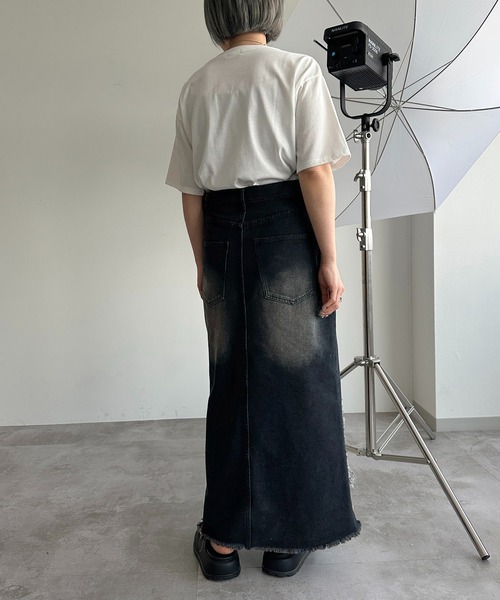 GAZOZ JEANS スカート GAZOZ JEANS デニム フレアスカート ひざ丈 サイズM - メルカリ