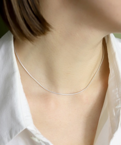 TEN. ネックレス SILVER925 ツイストチェーンネックレス 38cm
