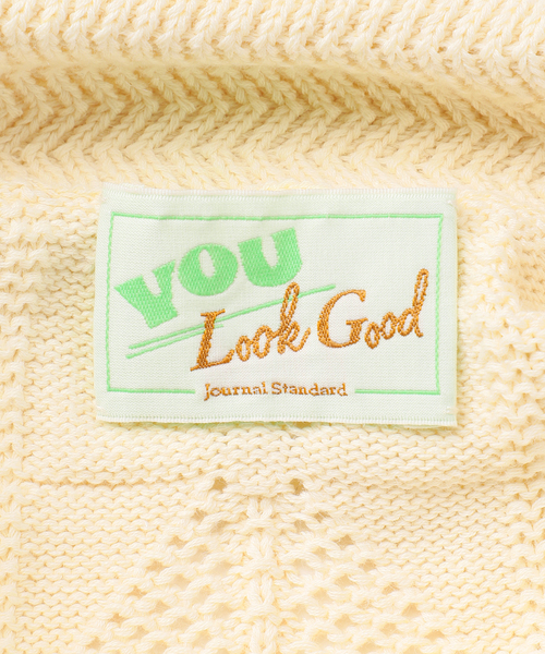 ニット セーター 「YOU LOOK GOOD×JS」モチーフクロシェプルオーバー レディース YOU LOOK GOOD×JS】モチーフクロシェプルオーバー（ニット