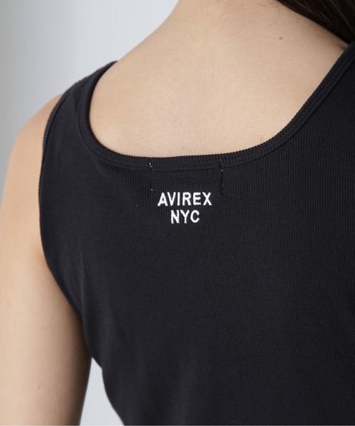 AVIREX タンクトップ ノースリーブ 「直営店限定」EMBROIDERY