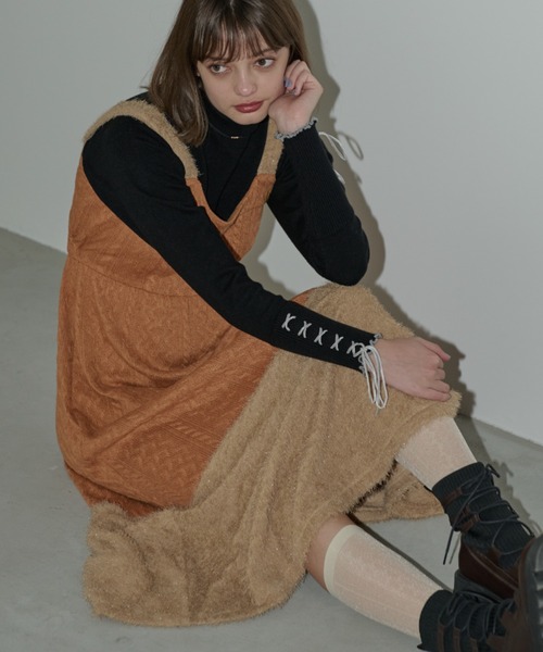 ワンピース fringe docking cami onepiece/フリンジデザイン