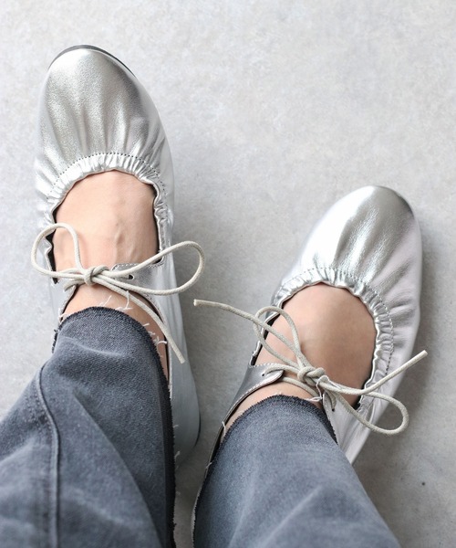 cepo（セポ） バレエシューズ パンプス 「軽量」リボンギャザー