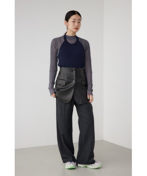 【PLUS】ホルターネックレイヤードセットニット/レディース/トップス ニット  長袖 ブランド AZUL PLUS【SALE】 AZUL BY MOUSSY | 【PLUS】ホルターネックレイヤードセット