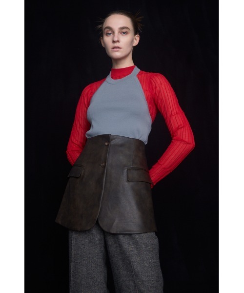 ニット セーター 「PLUS」ホルターネックレイヤードセットニット レディース PLUS（AZUL BY MOUSSY） ニット セーター 「PLUS