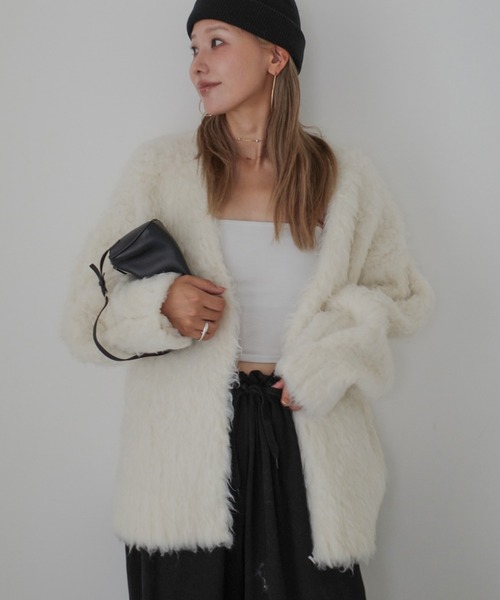 HEILIS（ヘイリス） カーディガン 「hideka select」シャギーニット