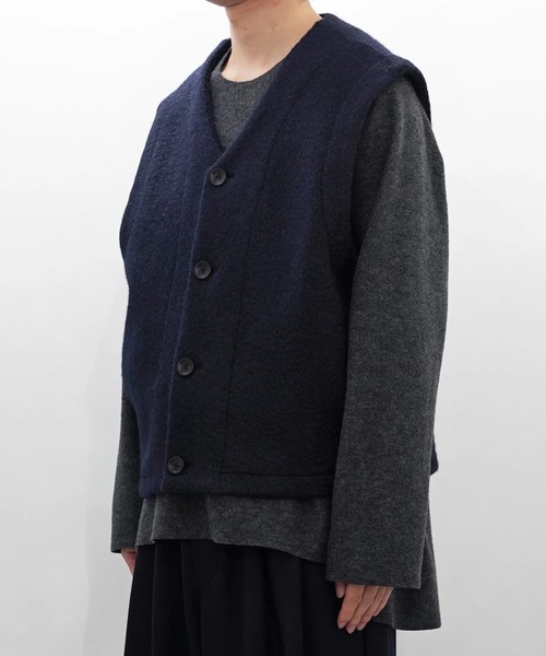 VOAAOV（ヴォアーブ） ベスト ジレ 「VOAAOV」WOOLLET Oversize V-Neck