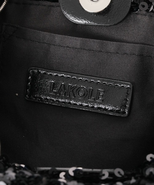 LAKOLE（ラコレ） ショルダーバッグ バッグ スパンコール巾着