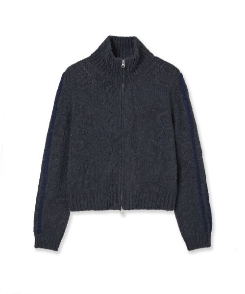 aeae ニットパーカー HALF NECK KNIT ZIP-UP（パーカー）｜aeae（エーイーエーイー