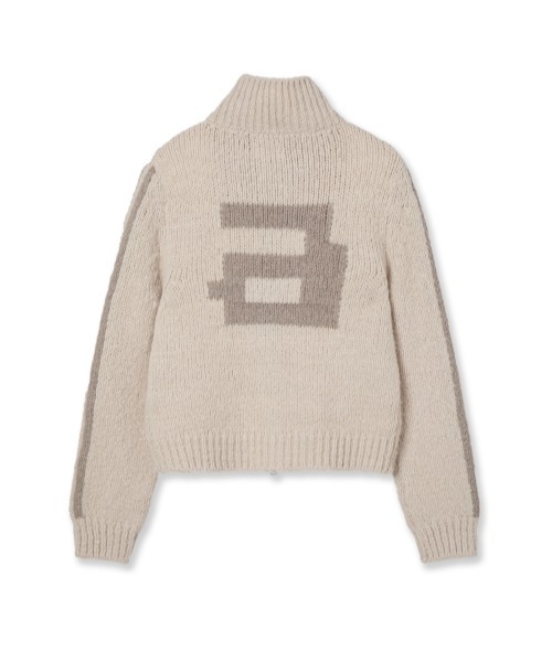 aeae ニットパーカー aeae パーカー HALF NECK KNIT ZIP-UP レディース メンズ