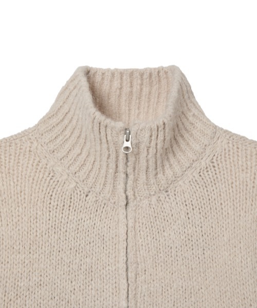 aeae ニットパーカー aeae パーカー HALF NECK KNIT ZIP-UP レディース メンズ